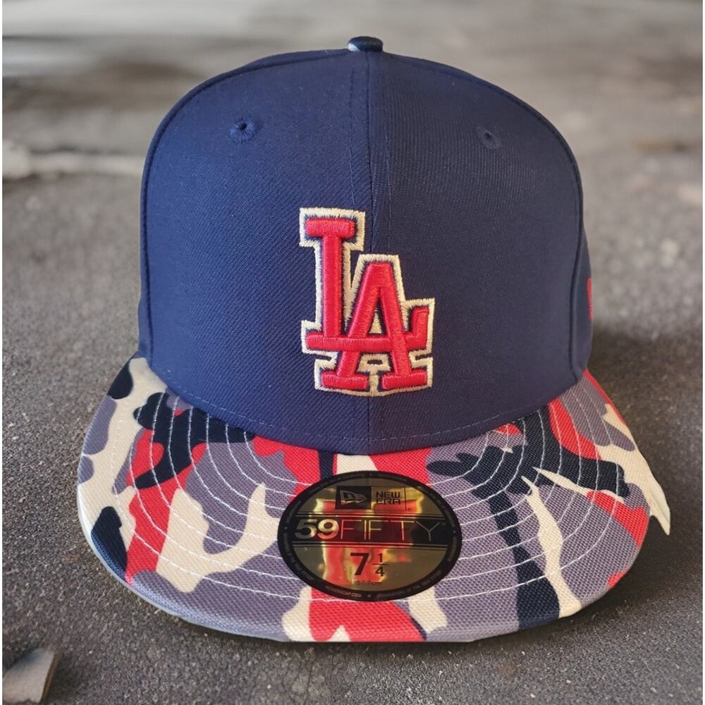 Los Angeles DODGERS 100th Year MLB Ohtani 5950 Team Hat Cap NEW Fast Ship - Picture 2 of 9